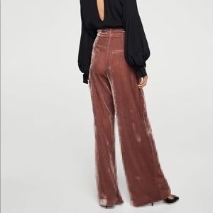 MANGO evening suit PALAZO Flared velvet trousers